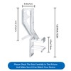 30 Pcs Hidden Channel Valance Clips 1-7/8 Inch Clear Plastic