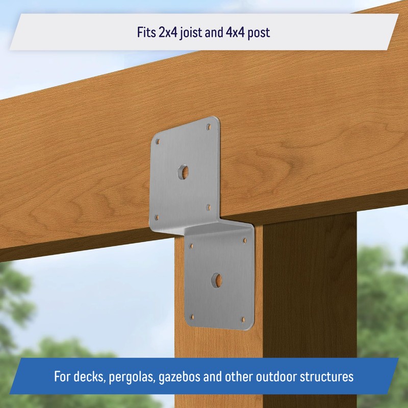Galvanized Deck Joist Tie Plate, Z Bracket for 2x4 Cross