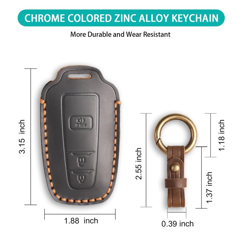 MILD EAST for Toyota Key Fob Cover Genuine Leather Key