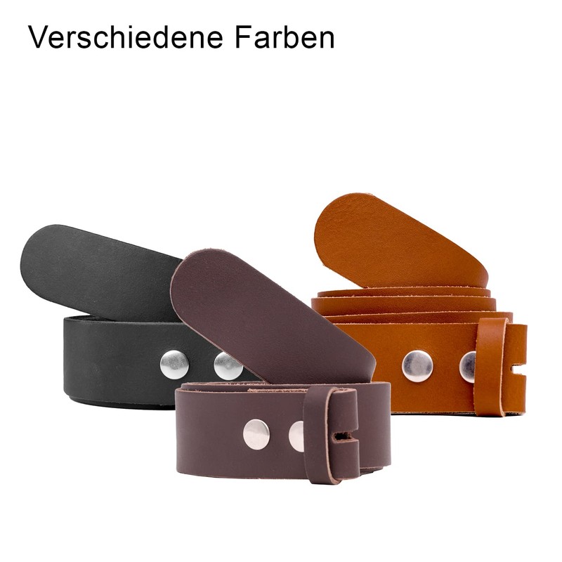 shenky Interchangeable belt without buckle, press studs, 4 cm width,