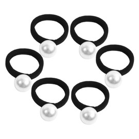 Outanaya Classic Pearl Hair Band Pcs Women's Hair Ties Elastic Ponytail Holders for Women