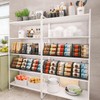 JKsmart 4 Pack Stackable Can Organizer for Pantry with Adjustable