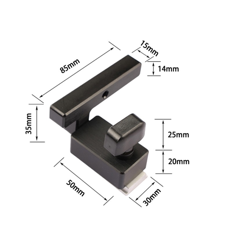 Miter Track Stopper Metal Fast Handle Woodworking Limiter Miter T