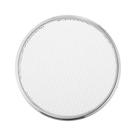 X AUTOHAUX Universal 2" Car Speaker Grills Cover Mesh Round 2 Inch Audio Speaker Subwoofer Guard Protector Case Iron Plating Silver Tone White - Pack of 1