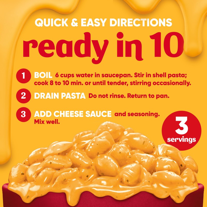 Velveeta Pizza Flavored Shells & Cheese with Shell Pasta, Cheese