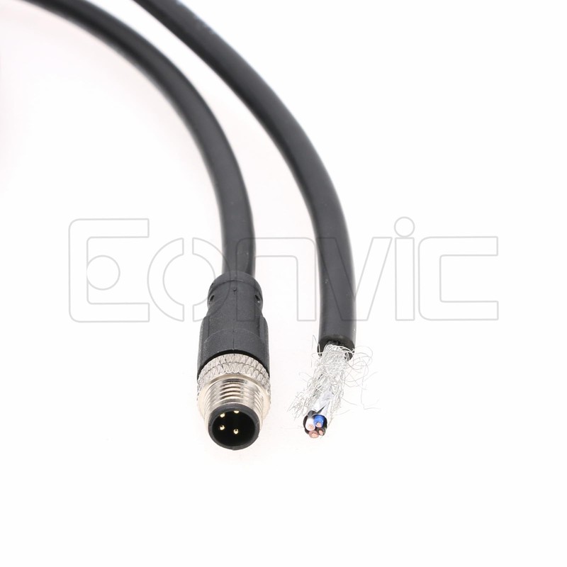 Eonvic Industrial M8 4 Pin A Code Male to Open