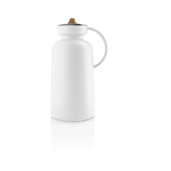 EVA SOLO Silhou. Vacuum Flask 1 Litre White 100% Drip-Free Thermos Jug with Steel Insert White