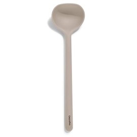 GreenPan Silicone Ladle, Soup Mixing Stirring Serving, Cooking Kitchen Utensil, Flexible Rubber Nonstick Cookware, Rigid Steel Core, Heat-Resistant, Anti-Slip Handle, BPA-Free, Dishwasher Safe, Taupe