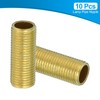 PATIKIL M10 Fine Thread Lamp Pipe, 10 Pack 25mm Threaded