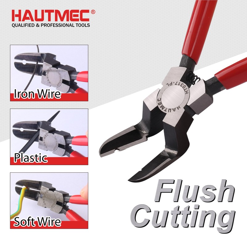 HAUTMEC 7 inch Panel Clip Removal Pliers Multifunction Flush Cut