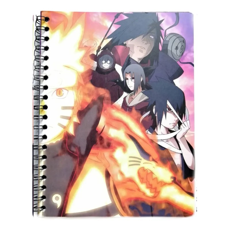 2 Libretas Profesional Norma Naruto 100h Cuadro C5, Variado Multicolor