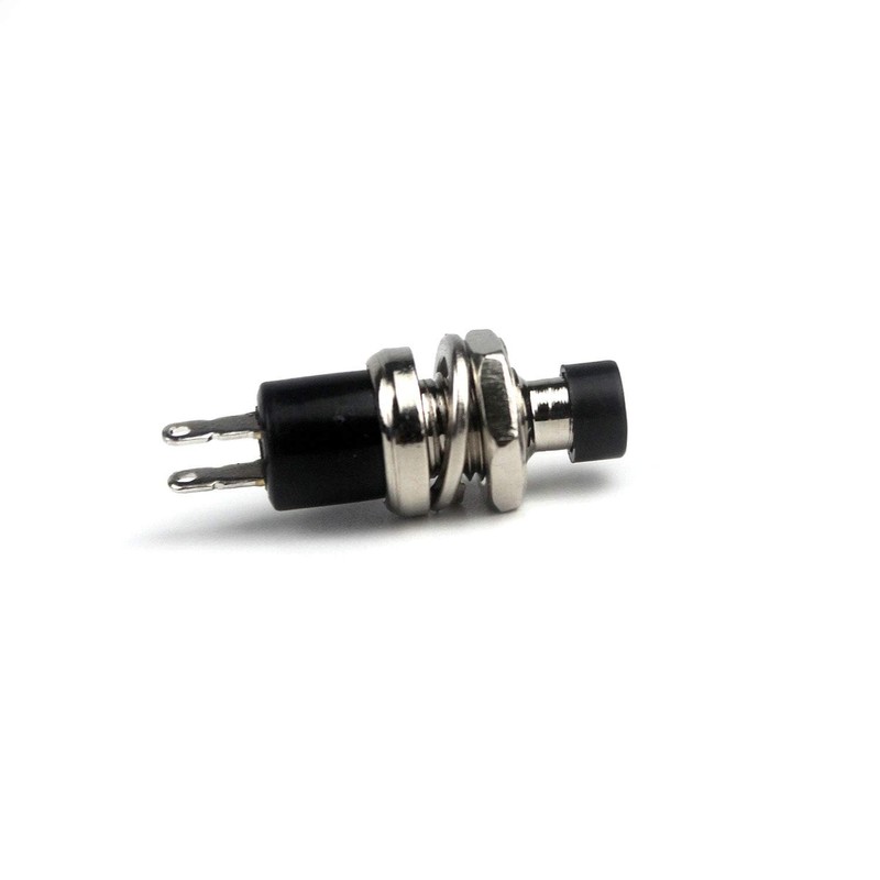 Switian SPST Momentary Mini Push Button Switch AC 220V/2A/Black Pack