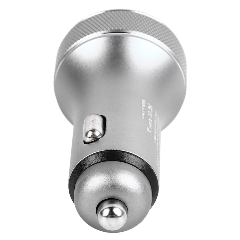 Car Charger Metal Digital Display Short Circuit Protection Fast Charging