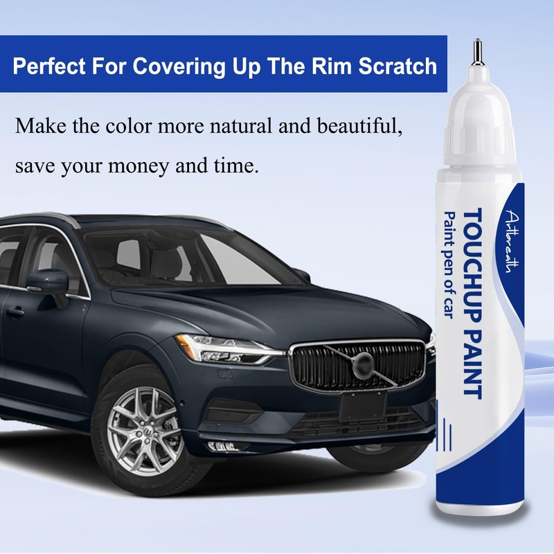 Denim Blue Metallic(723) Touch Up Paint for Volvo-Exact Match–Chips and