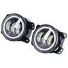 Angel Eyes Light 30W 3000LM LED Front Foglight 10‑30V Universal