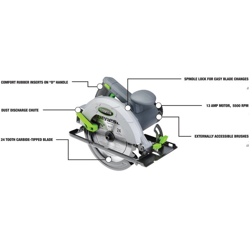 Genesis GCS130 13-Amp 7-1/4-In. Circular Saw