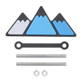 Huamengyuan Car Front Grill Emblem Sticker, Front Grill Insert Trim Tri-Colour Radiator Grill Badge Sticker Compatible with 4Runner Tundra Sequoia Rav4 Highlander