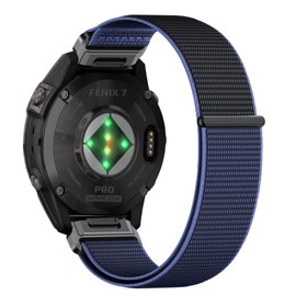 Niboow QuickFit 22mm Nylon Strap for Garmin Fenix 8 47mm/Fenix E 47mm/Fenix 7 Pro Solar/Fenix 7/Epix 2 Pro 47mm, Nylon Watch Band for Garmin Fenix 6 GPS/Fenix 6 Pro GPS/Fenix 5/Fenix 5 Plus - Purple
