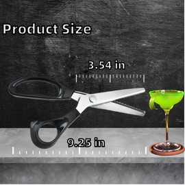 Bar Stainless Steel Serrated Scissors For Bartenders Orange Peel Lemon Peel Lace Cocktail Garnish Scissors. (serrated)