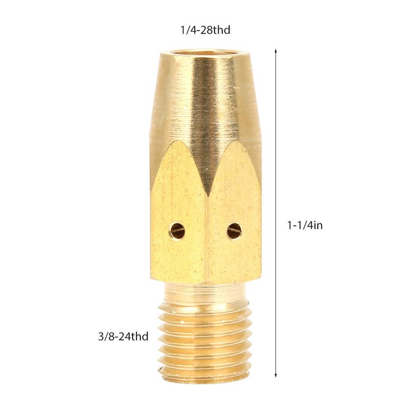 Brass Diffusers, Tip Adapter for MIG Welder Gun, M-25/M-40, Hobart,