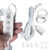 Pendant Light Cord with E26/E27 Socket, 15FT Extension Cable, Stepless