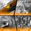 WEELMOTO headlight for 2008-2013 Nissan Rogue /2014-2015 Select,Black Housing Amber