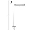 Garden Flag Stand and Shepherd Hook,48 Inch Garden Flag Pole