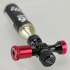 R250 Preset Type CO2 Inflator, Black/Red, Includes Air Pressure Gauge,