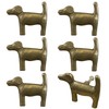 Adorable Golden Retriever Cabinet Knobs, 6Pcs Bronze Dog Single Hole