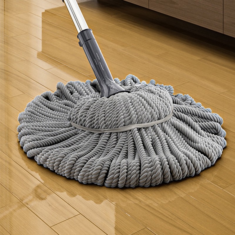 Self Wringing Twist Mop Stainless Steel Fiber Rope Easy Squeeze