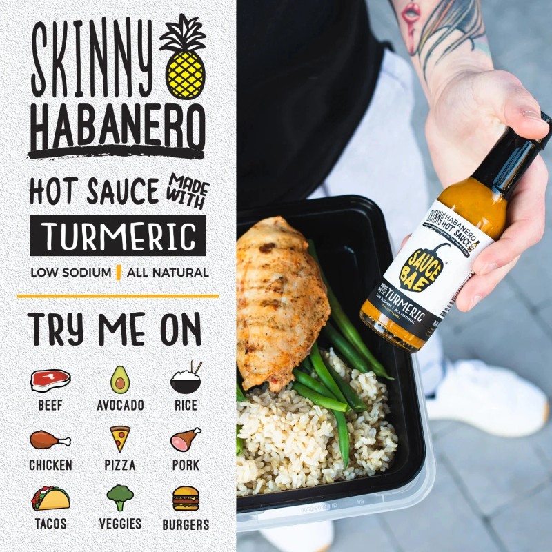 Sauce Bae - Skinny Habanero Hot Sauce, 5 fl oz