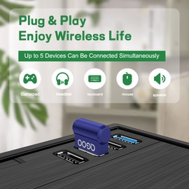 Bluetooth Adapter 2.0 for car V2.0 EDR Support Windows8.1(Sky Blue)