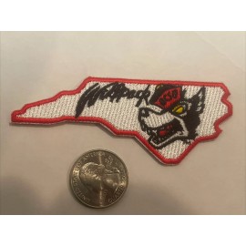 NCSU NC North Carolina State Wolfpack Vintage Embroidered Iron On Patch 3.5 “