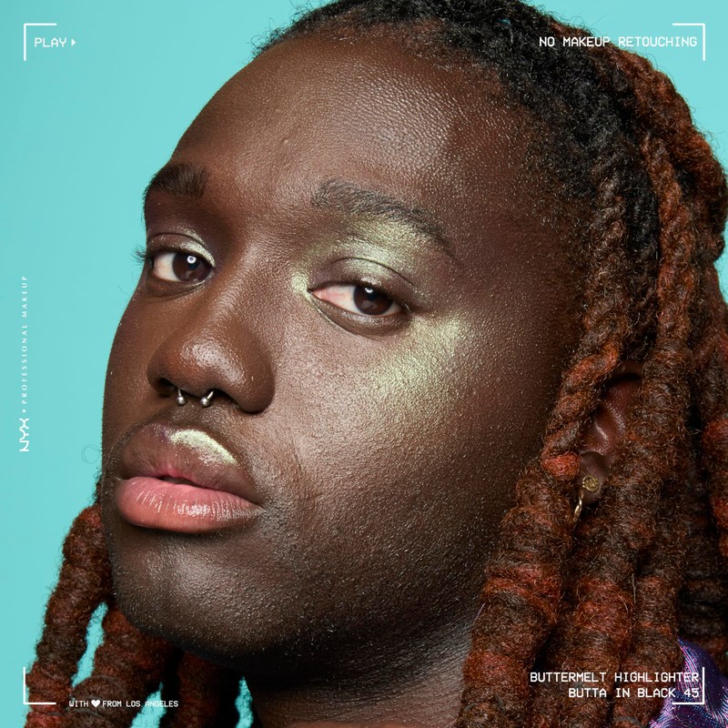 NYX Professional Makeup Buttermelt Powder Highlighter: Butta in Black
