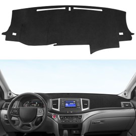 YOJOJOCO Dash Cover for Honda Pilot 2016-2022 & Ridgeline 2017-2024 & Passport 2019-2024 Accessories Flannel Dashboard Cover Dash Mat Center Console Cover Sunshield Protector Pad
