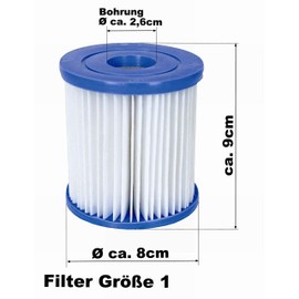 Bestway Filter for Pool Pumps/Size 1-8 Pieces