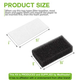 40 Packs CPAP Filters - Foam Filter and Ultra Fine Filters Supplies for Respironics M Series, for PR System One, for SleepEasy Series - Medihealer Premium Disposable Filter