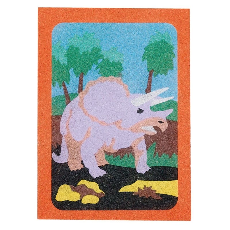 Sand Art Boards - Dinosaurs, 5" x 7" (Pack of