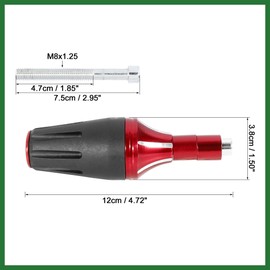 Motoforti 2pcs Red Motorcycle Universal Frame Slider Crash Protector M8 Long-lasting