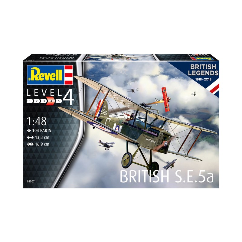 Revell 03907 Legends: British S.E.5a, Multi Colour