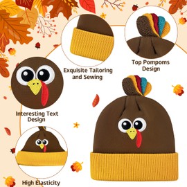 nhnsbdfc Thanksgiving Hat Beanie Winter Hat for Men and Women Light up Christmas Hat Beanie Hat Winter Hats for Girls Gifts Yellow