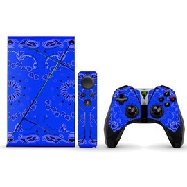 MightySkins Skin Compatible With NVIDIA Shield TV (2017) wrap cover sticker skins Blue Bandana