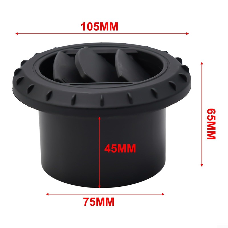 75mm Swivel Air Vent Outlet for Diesel Heater Air Conditioning