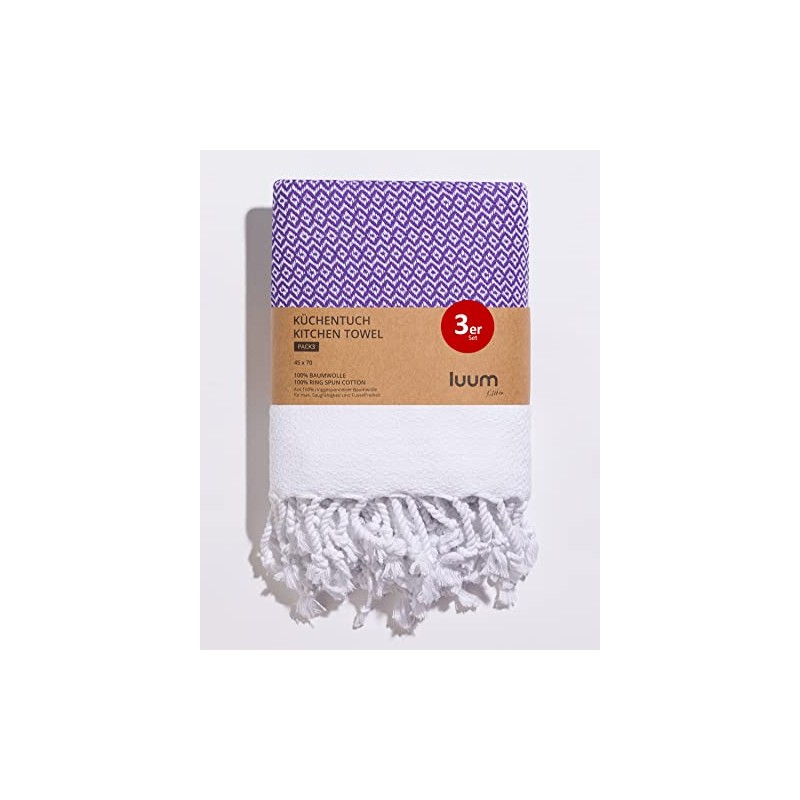 Luum® Set of 3 Tea Towels, Tea Towels, Kitchen Towels,