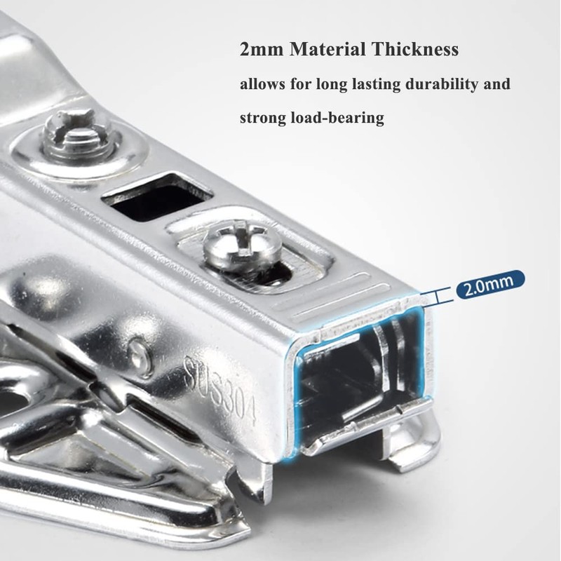 Cabinet Hinges Detachable Stainless Steel Soft Closing Concealed Hinges, Inset,