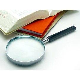 [Glass Lens / Cana Frame Hand-held Loupe] R-90 2.5x 3.5 inches (90 mm)