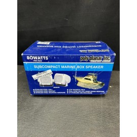 Poly-planar® Waterproof Marine Stereo Subcompact Box Speakers 80W Fits Any Place