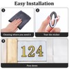 Gold Mailbox Numbers for Outside,2 Inch 3D Mail Box Numbers,Self