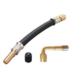 Car / Bike Air Pump, Air Hose, Valve Extension Tube, Length 8.3 inches (210 mm), L-Type, 90° Brass Valve Air Valve, Tire Inflation, Bicycle Bike Air Valve