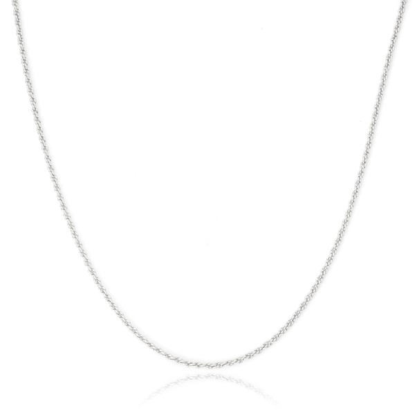Silver Necklace for Women Men 2mm Rope Chain 925 Sterling